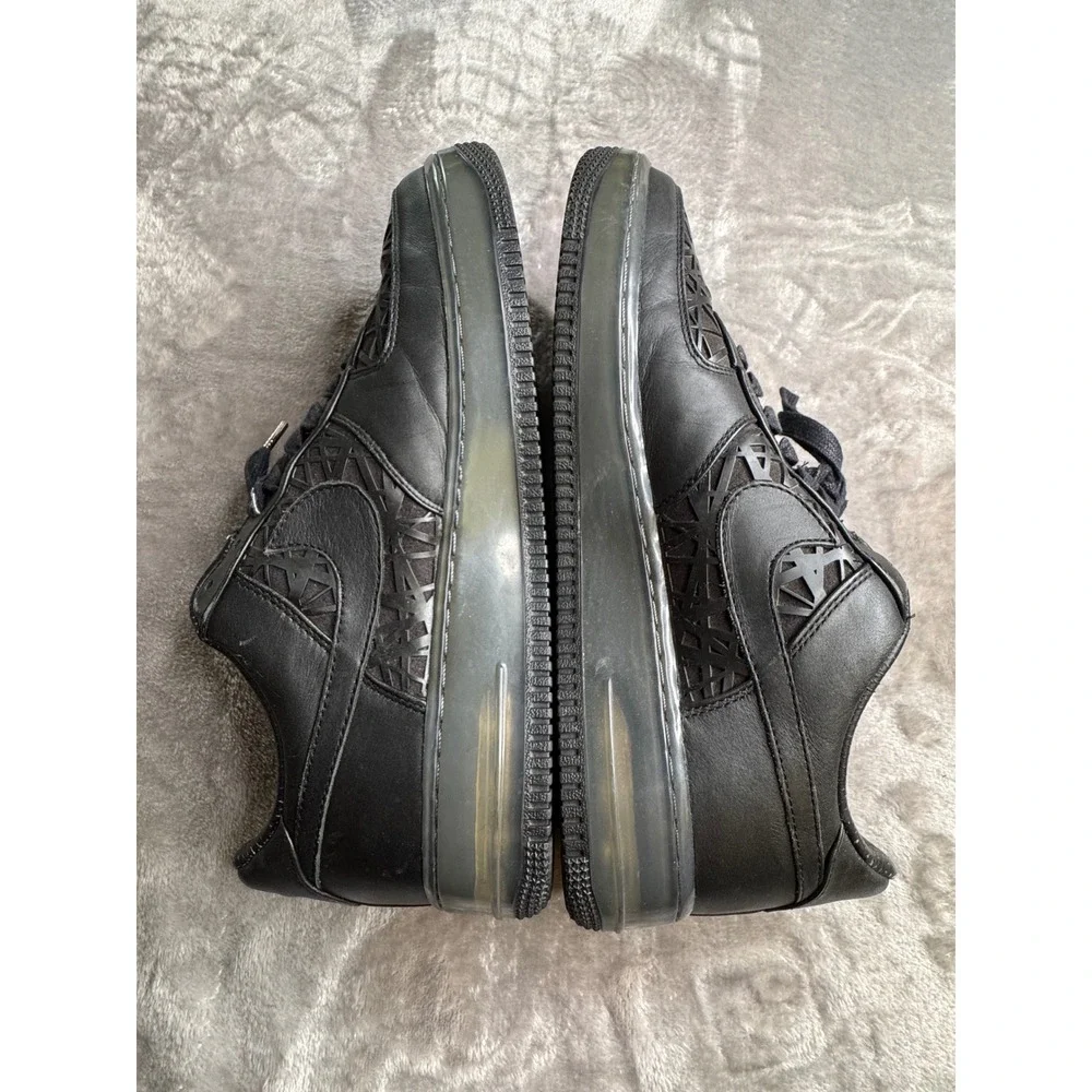 Nike Air Force 1 Supreme '08 Birds Nest Black Leather Men's Size 10 318772-002